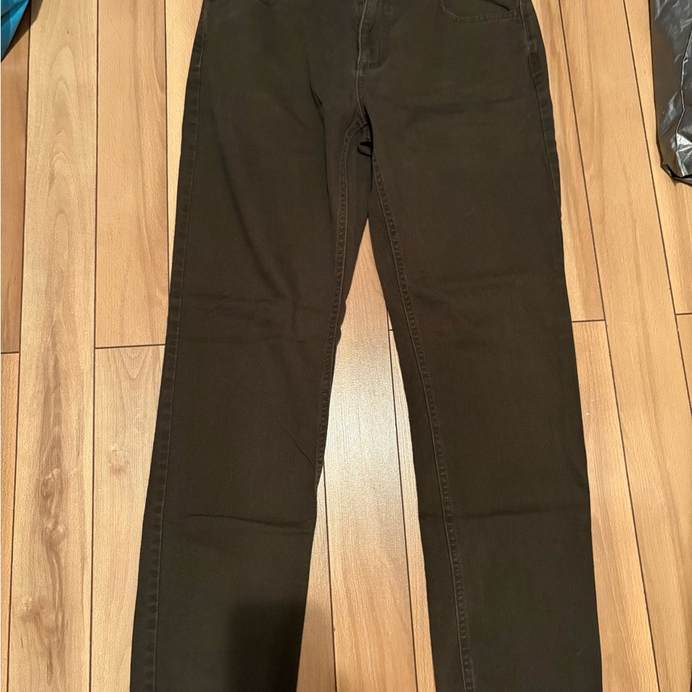 Green/Brown Denim Pants
